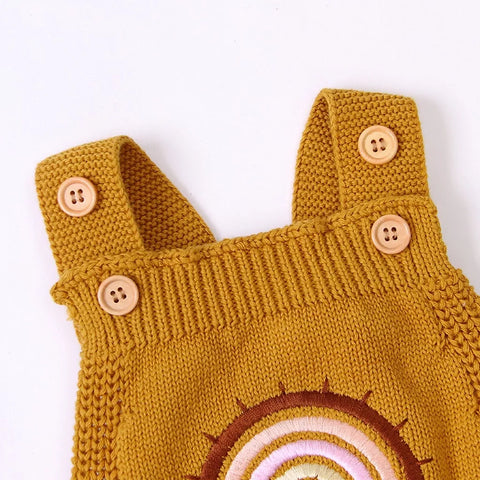 Baby Girl Knit Rainbow Bodysuit