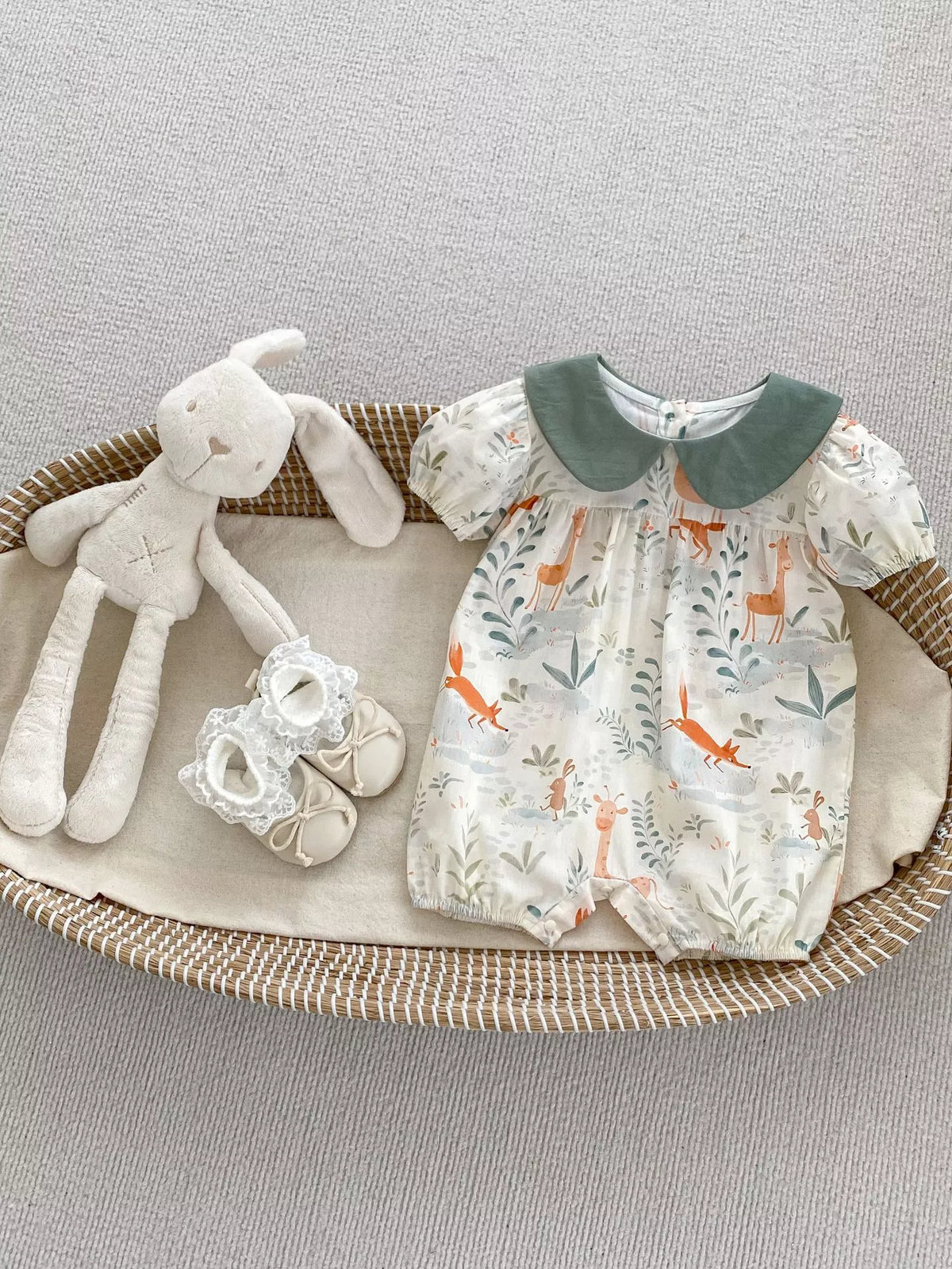 Baby Girl Little Fox Romper
