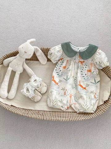 Baby Girl Little Fox Romper