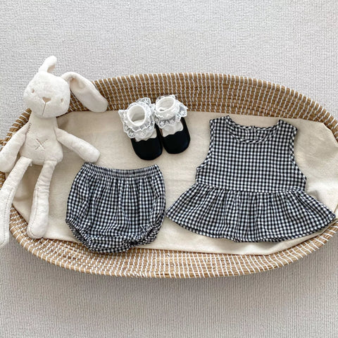 2 Pc Baby Girl Summer Bloomer Set