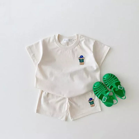 2 Pc Baby LA Bear Tee & Shorts Set