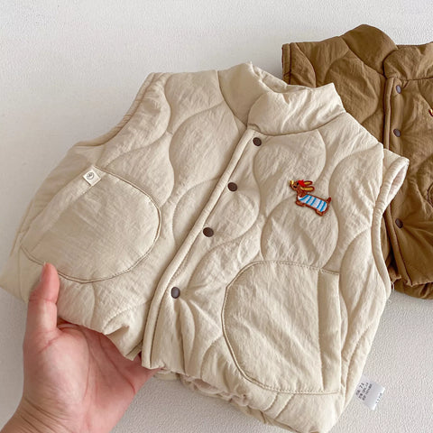 Baby Boy Padded Bomber Vest