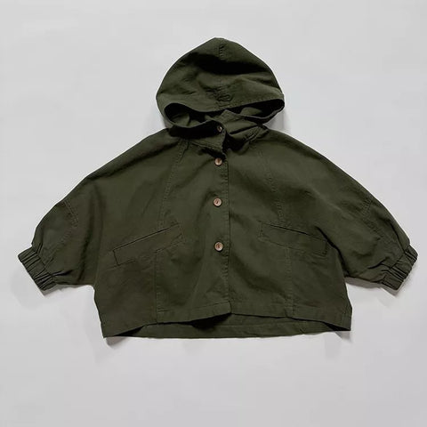 Boys Boxy Spring Light Hooded Jacket