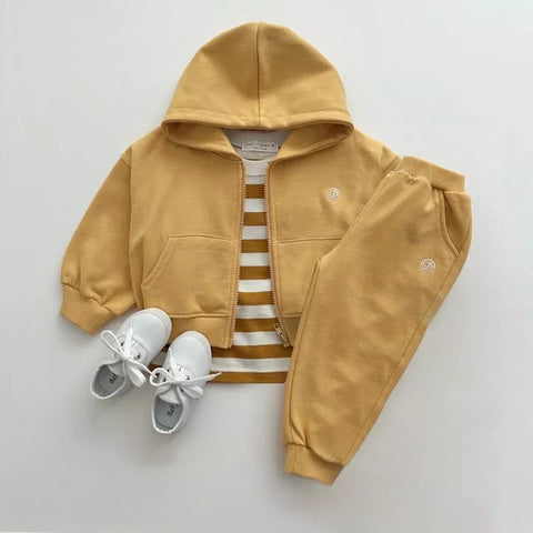 2 Pc Kids Zip Up Hoody Sweatsuit Set