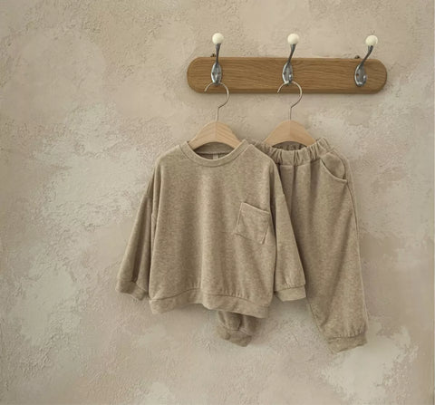 2 Pc Soft Pullover Shirt with Pants Lounge Set