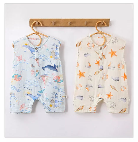 Baby Boy Sea Animals Onesie Rompers