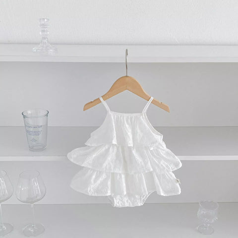 Baby Girl Tiered Cami Bodysuit Dress