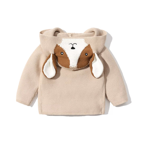 Unisex Baby Pup Ears Sweater Jacket