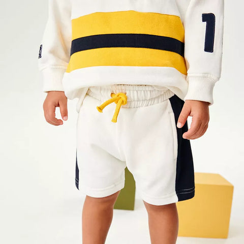 Boys Colorblock Sports Quarter Zip w/ Shorts