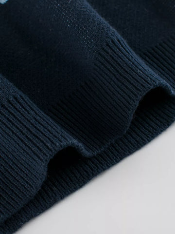 Boys Wavy Scenic Knit Sweater