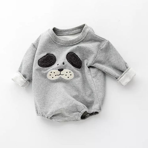 2 Pc Baby Puppy Dog Bodysuit w/Stocking Set
