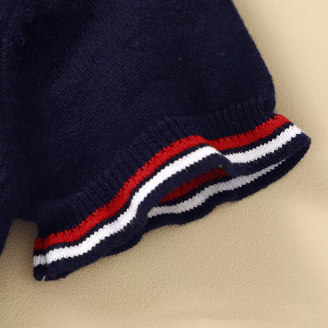 2 Pc Baby Boy Sailboat Knit Sweater Set