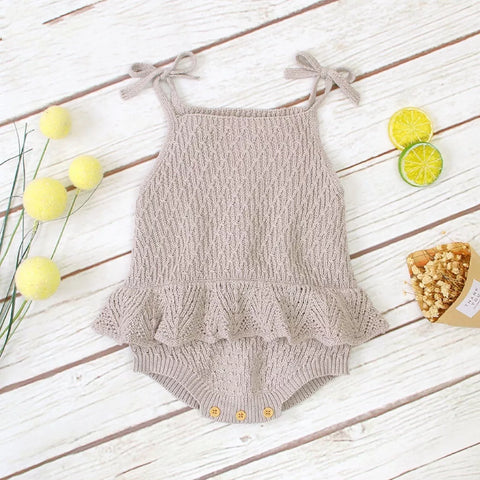 Baby Girl Knit Ruffle Skirt Bodysuit