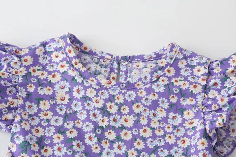 Baby Girl Daisy Print Bodysuit w/Headband