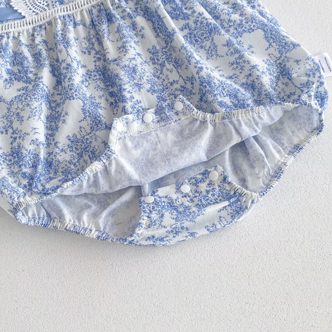 Baby Girl Lace Floral Onesie Bodysuit