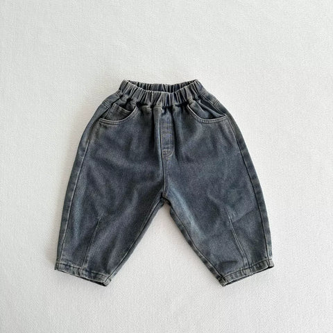 Unisex Kids Denim Barrel Jeans