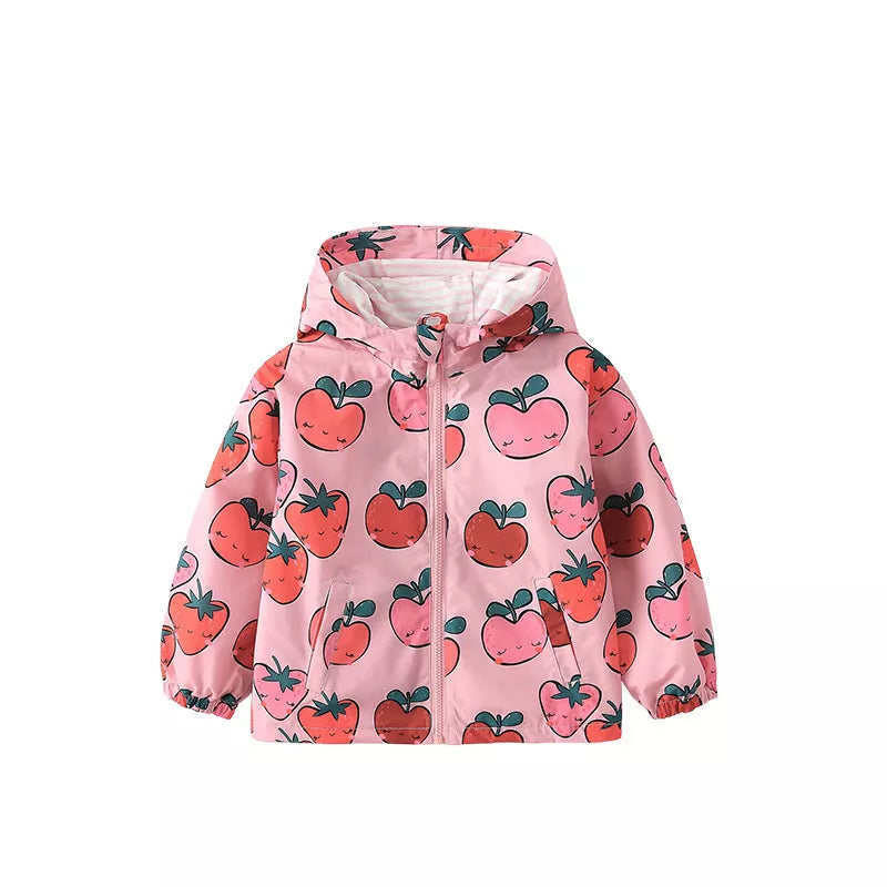 Girl Spring Peach & Apple Jacket