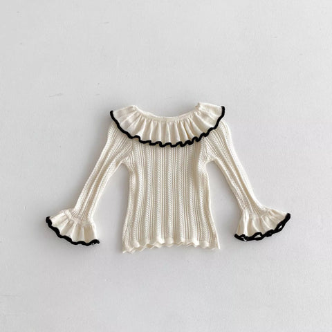 2 Pc Baby Girl Ruffle Knit Top w/ Bodysuit Bloomers