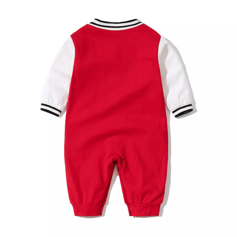 Baby Boy Varsity Letterman Romper
