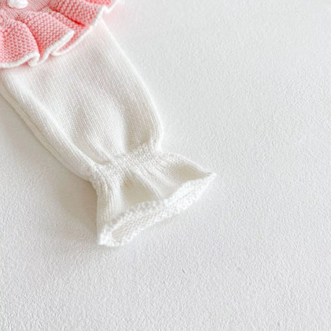 Baby Girl Knit Sprinkle Cupcake Sweater Bodysuit