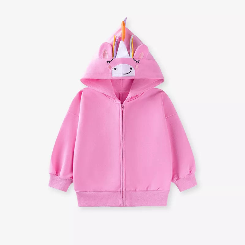 Girls Light Unicorn Hoodie
