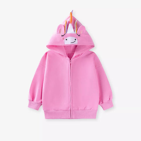 Girls Light Unicorn Hoodie