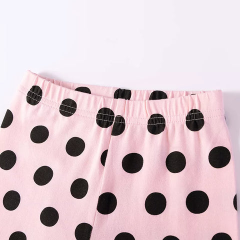 Girls Glasses Bunny Peplum Shirt & Capri Leggings