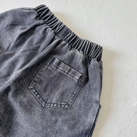 2 pc Baby Boy Tee & Denim Shorts Set