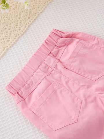 Girls Ripped Details Bell Bottoms Jeans