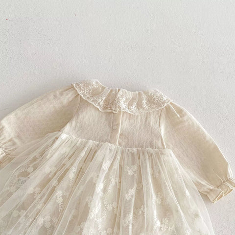 Baby Girl Floral Sheer Tulle Dress