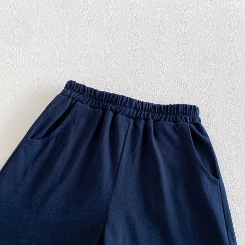 2 Pc Baby Boy Preppy Polo & Shorts Set
