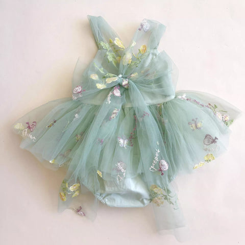 Baby Girl Wild Flower Mesh Dress