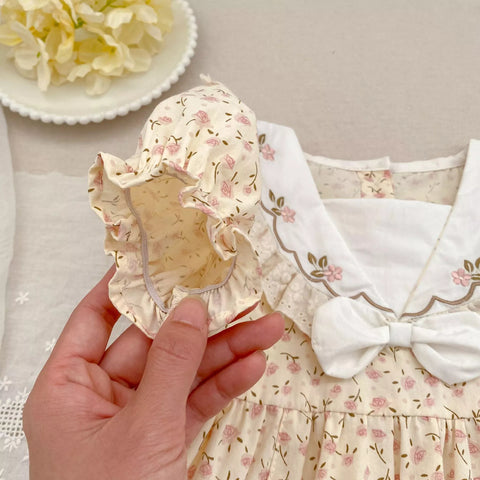 Girls Sailor Collar Style Vintage Bodysuit or Dress