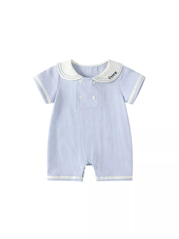 Baby Boy Cute Sailor Collar Romper