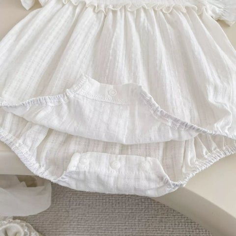 2 Baby Girl Ruffle Bunny Bodysuit and Ears Set