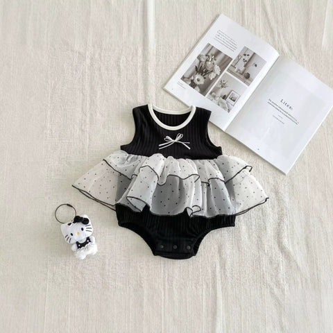 Baby Girl Polka Dot Bodysuit Dress