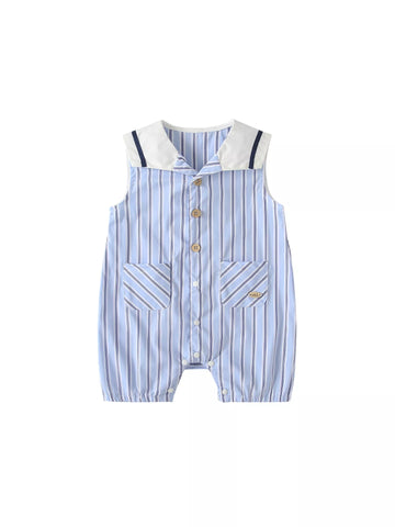 Baby Boy Sailor Stripe Romper
