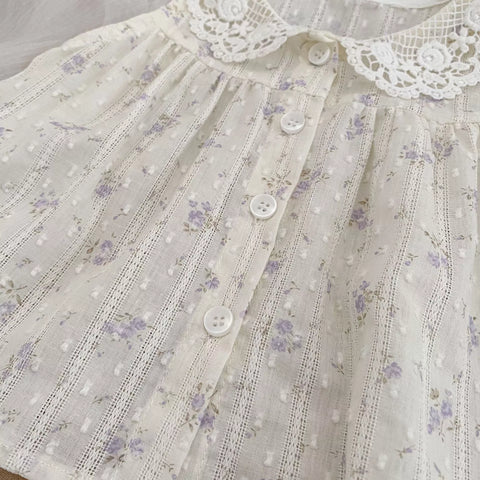 2 Pc Girls Romantic Boho Floral Print Set