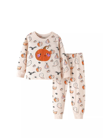 2 Pc Girls Halloween Print Set