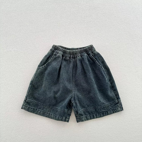 Boys Wide Leg Denim Shorts