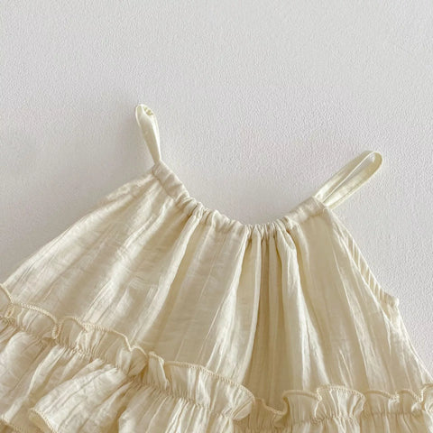 Baby Girl Tiered Ruffle Bodysuit Dress