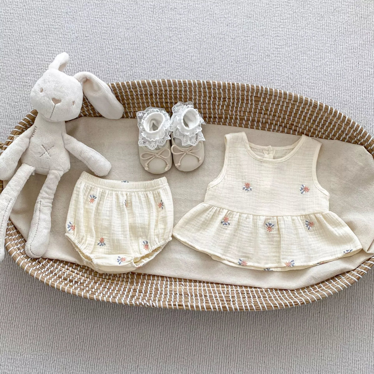 2 Pc Baby Girl Summer Bloomer Set