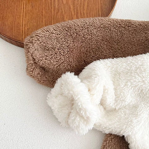 Baby Bear Hooded Fleece Bodysuit