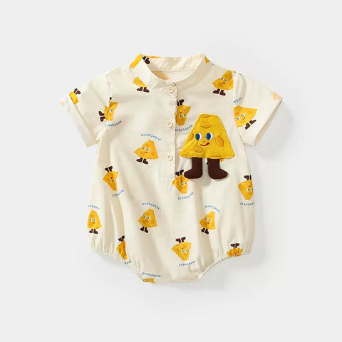 Baby Boy Cheese Print Bodysuit