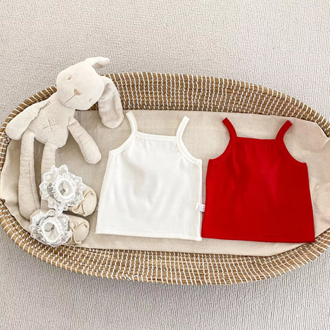 2 Pc Baby Girl Cherry Tank Top with Bloomer Skirt