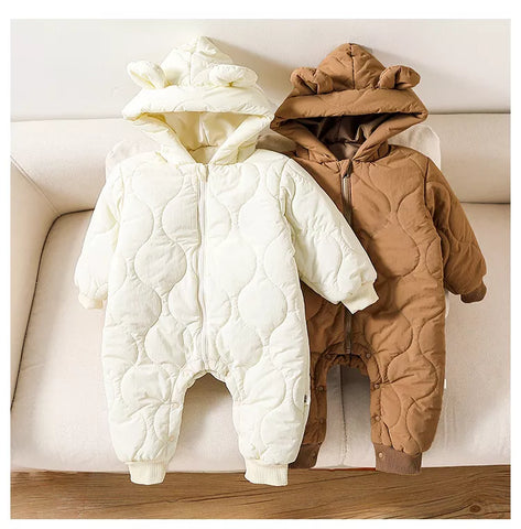 Baby Bear Autumn Padded Romper