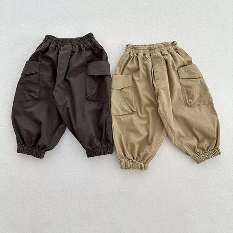 Boys Cargo Pockets Jogger Pants