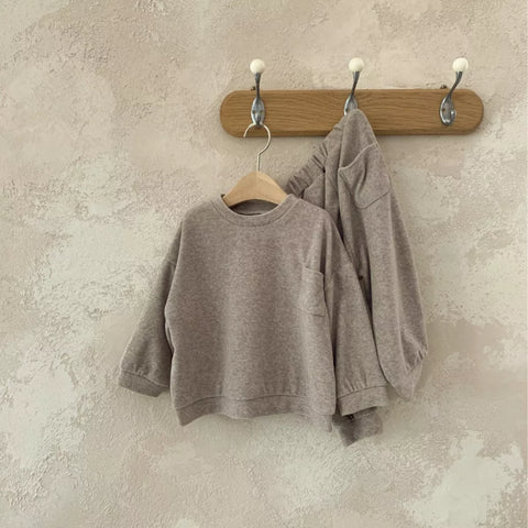 2 Pc Soft Pullover Shirt with Pants Lounge Set