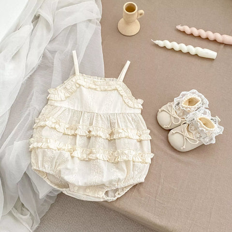 Baby Girl Tiered Ruffle Cami Bodysuit