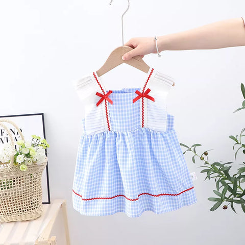 Girls Gingham Plaid Dorothy Dress